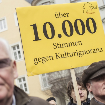 Bürger für die Online-Petition für ein Bachhaus Weimar am authentischen Ort - Foto: Guido Werner